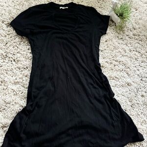 Super cute LA hearts cut out chest cute flow little black dress summer.